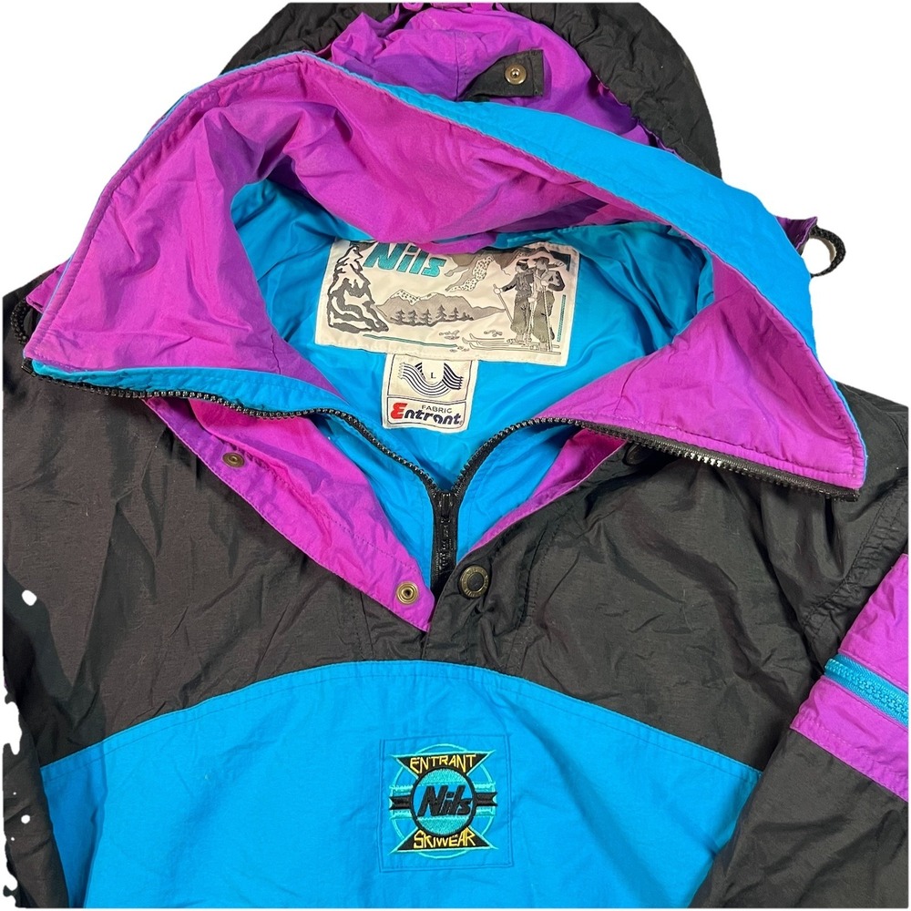 VTG Nils Men's Entrant Skiwear Ski Jacket Size Large Retro‎ 80s Color